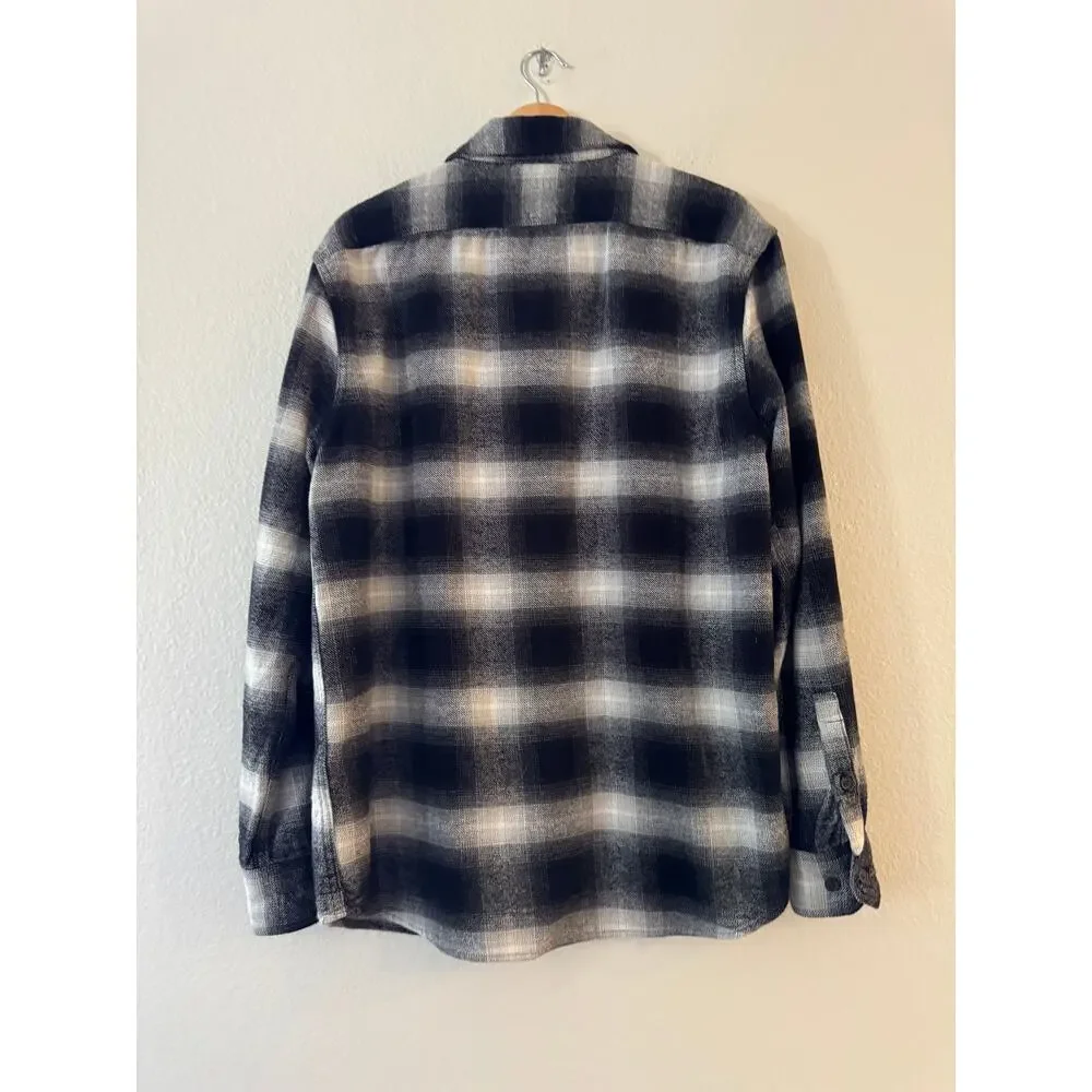 Banana Republic Heavyweight‎ Flannel Shirt M Button Up Standard Fit Long Sleeve
